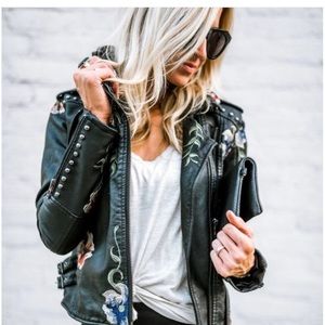 FloriLuxe NWT Black Blossom Jacket